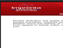 Tablet Screenshot of imprentagraphics.com